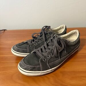 Taos Women Moc Star II Dark Charcoal Grey Canvas Sneaker Shoe Comfort Support 10